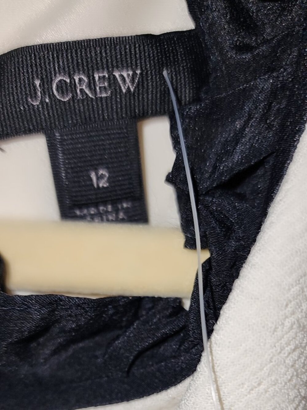 Cream and Black J. Crew dress 12